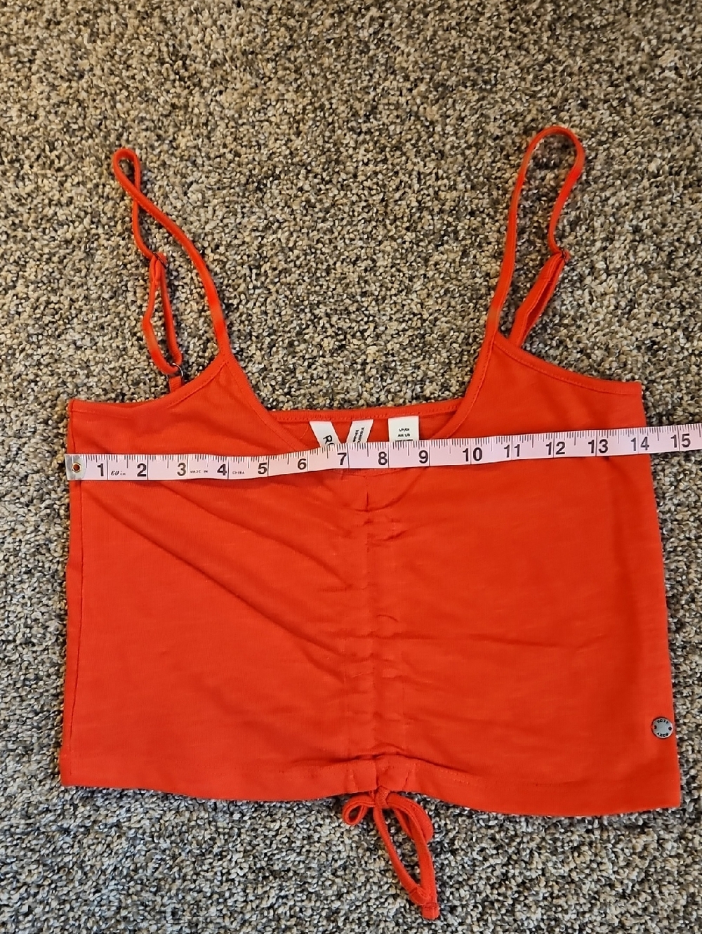 Roxy Ruched Cropped Tank Top - Picture 6 of 7